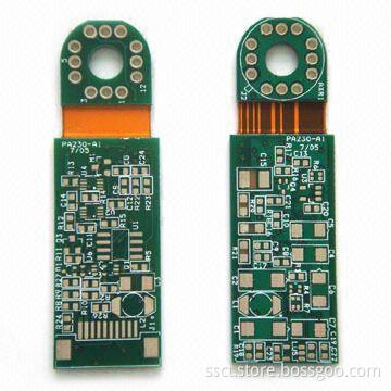 Rigid-flexible PCB with Hole Size of 0.3mm and 6mil Trace Width Space